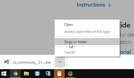 install visual studio 2019 community