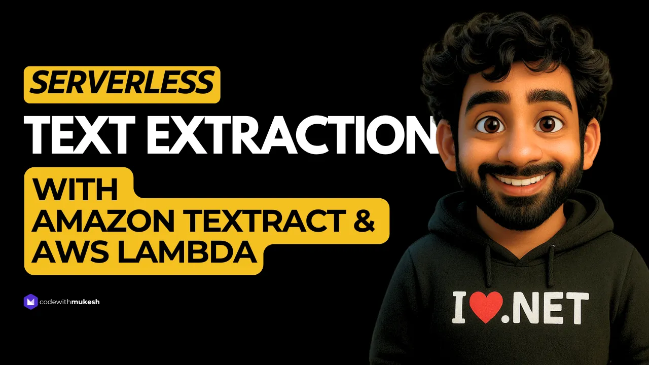 Text Extraction with AWS Lambda and Amazon Textract in .NET