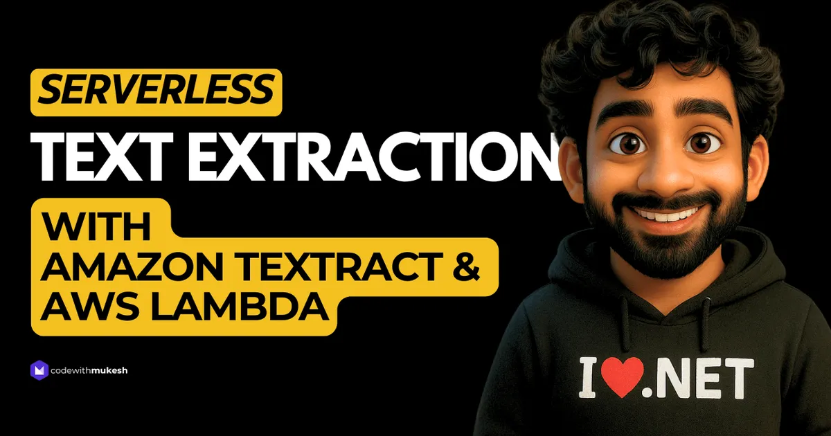 Text Extraction with AWS Lambda and Amazon Textract in .NET
