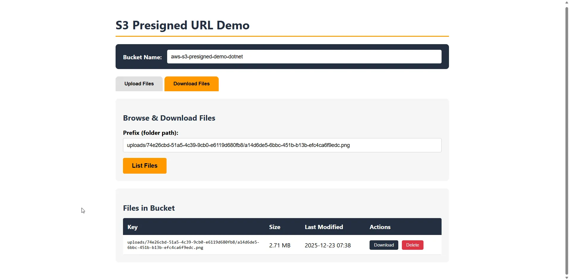 Blazor Download URL Generated