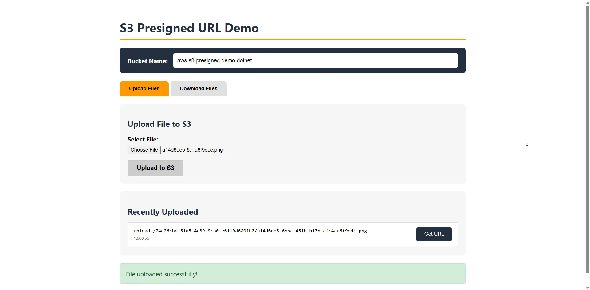 Blazor Upload Success