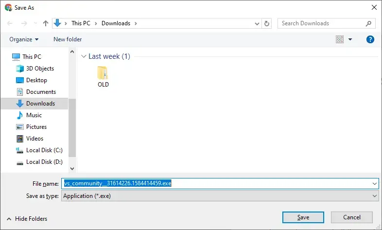 install visual studio 2019 community