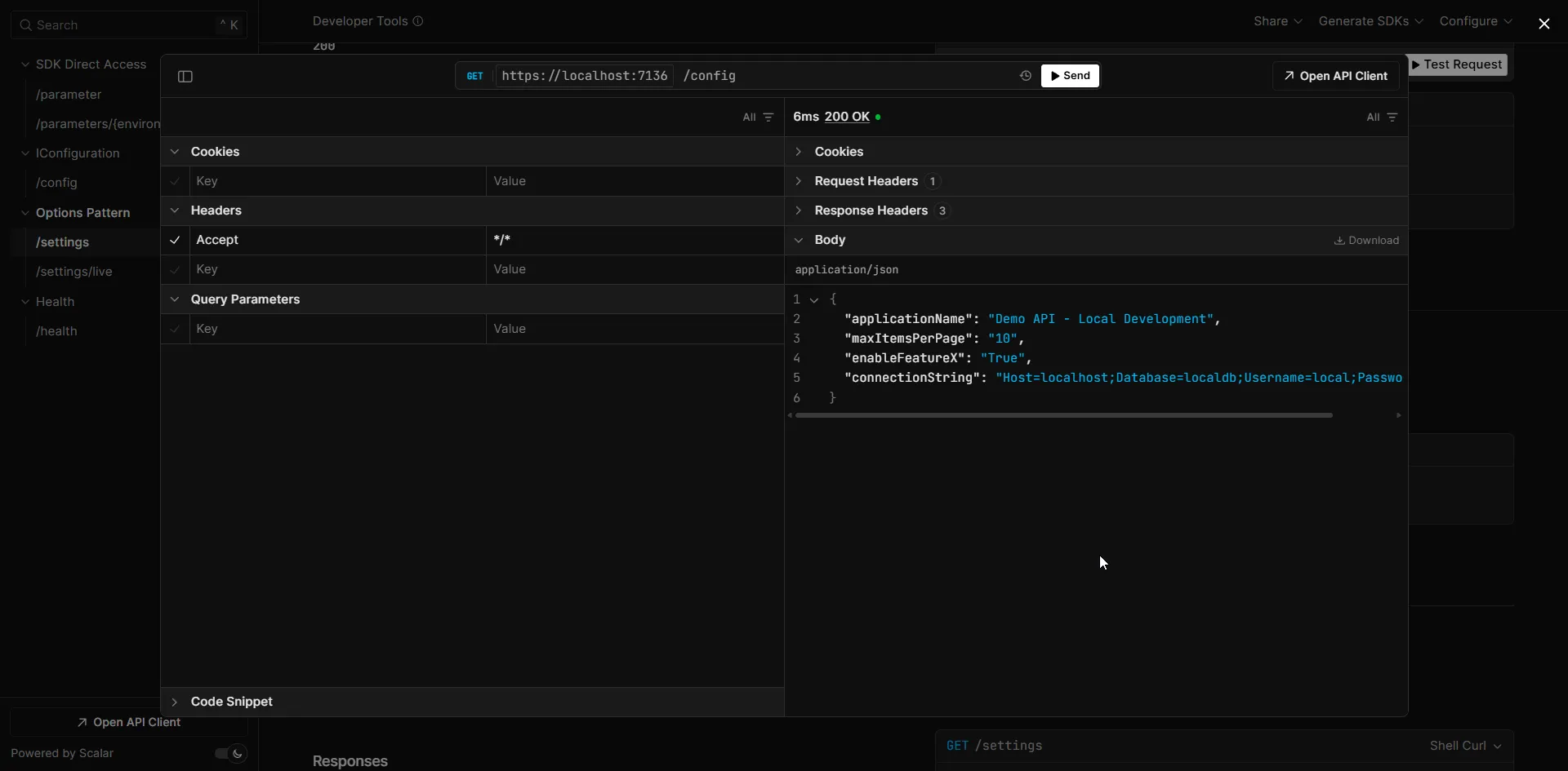 Configuration Endpoint