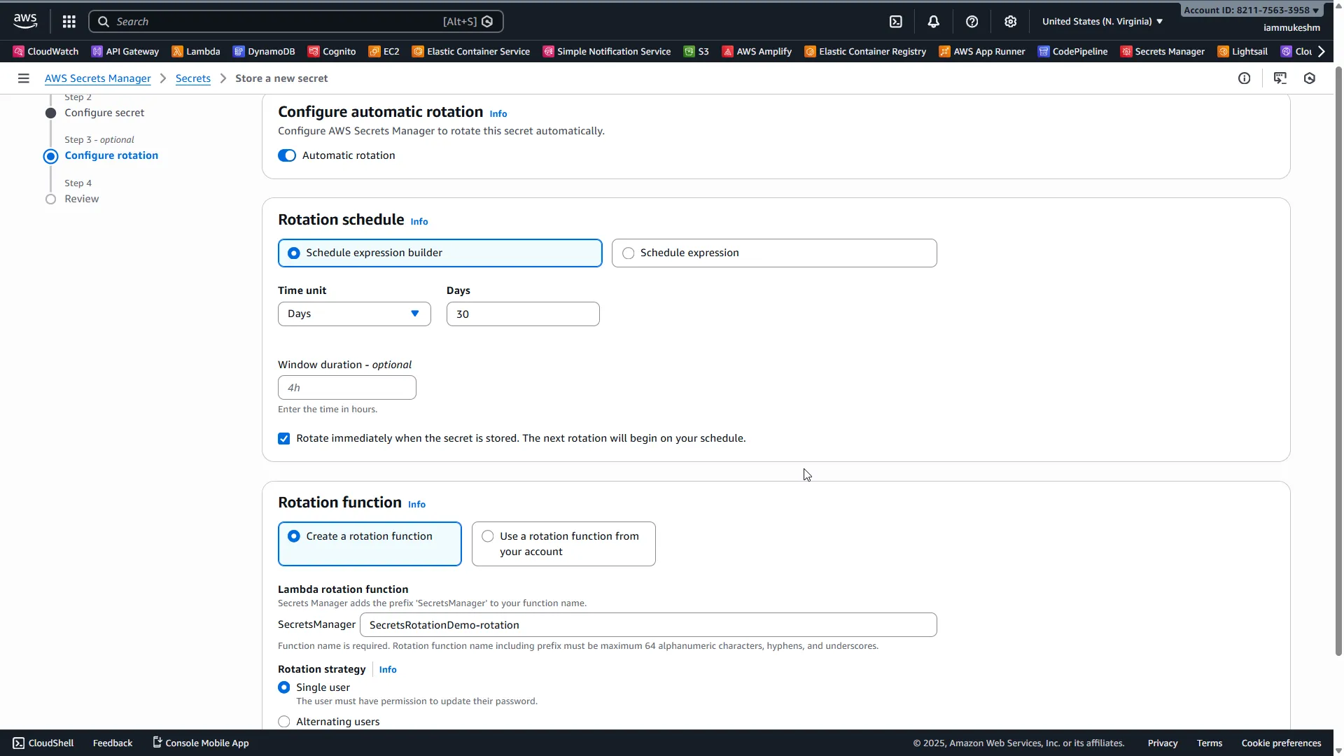 Configure Rotation Settings
