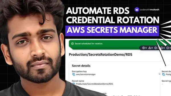 Automate RDS Credential Rotation with AWS Secrets Manager for .NET - Zero Downtime Security