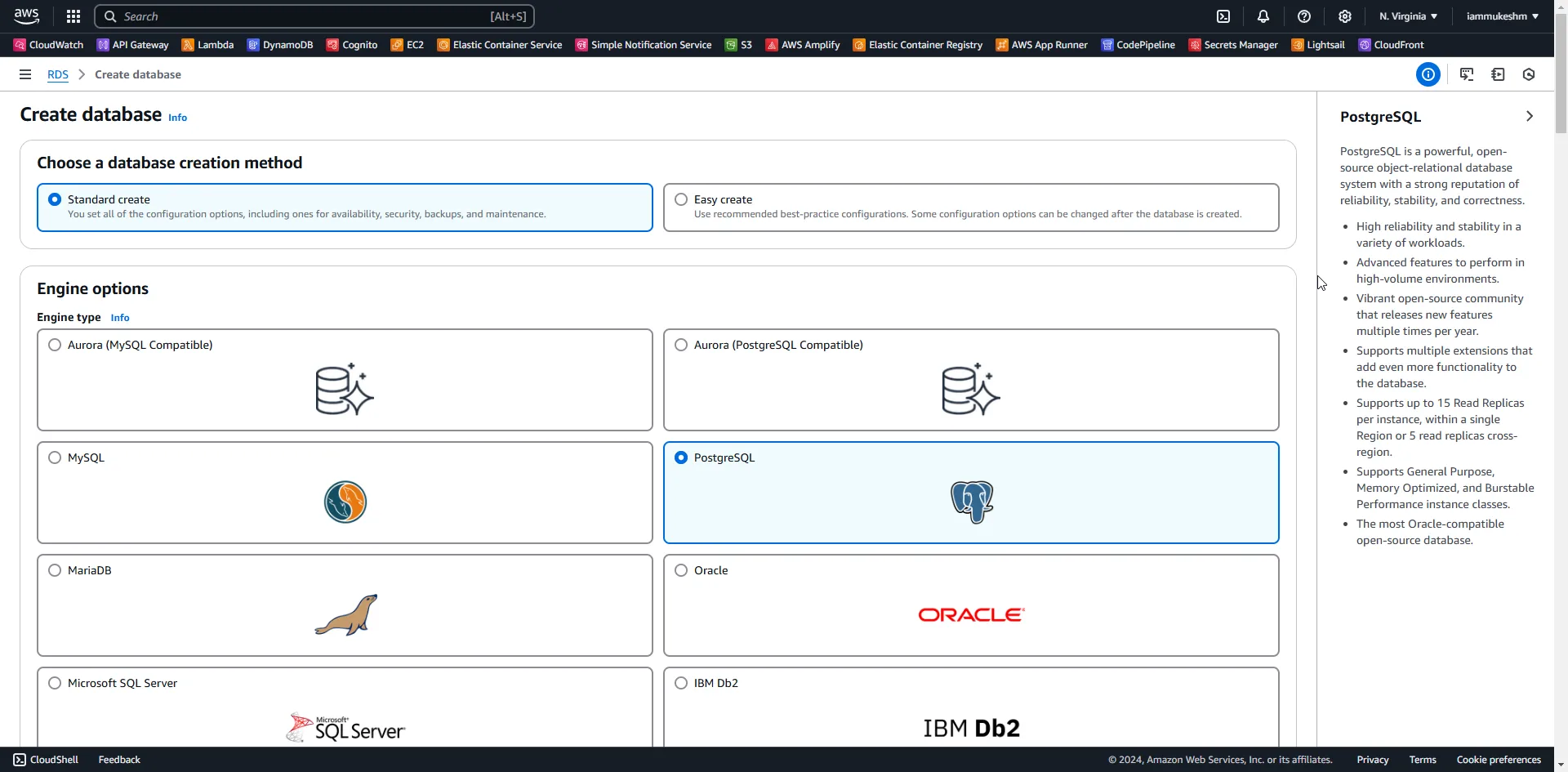 Create RDS Instance