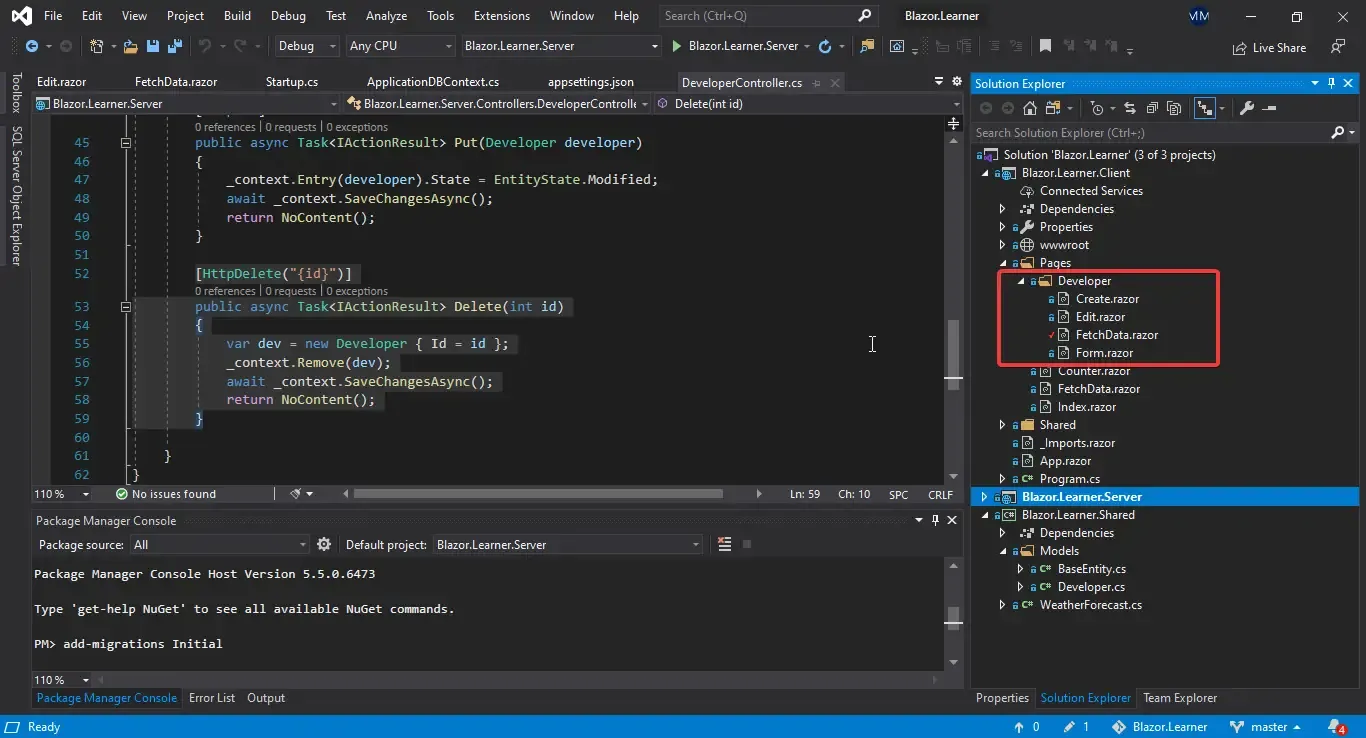 blazor-crud-with-entity-framework-core