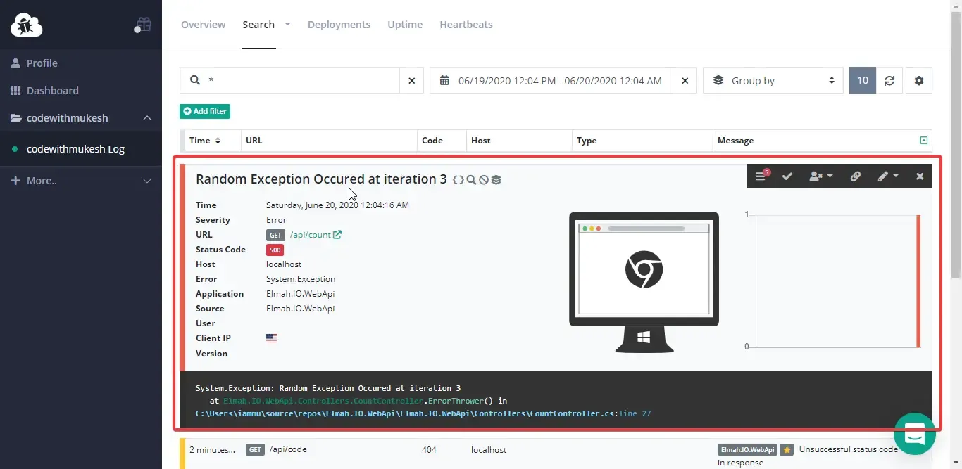 error-logging-and-health-checks-in-asp-net-core-using-elmahio