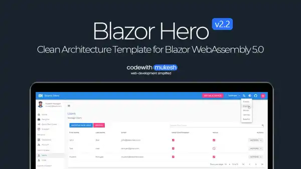Blazor Hero - Clean Architecture Template Quick Start Guide
