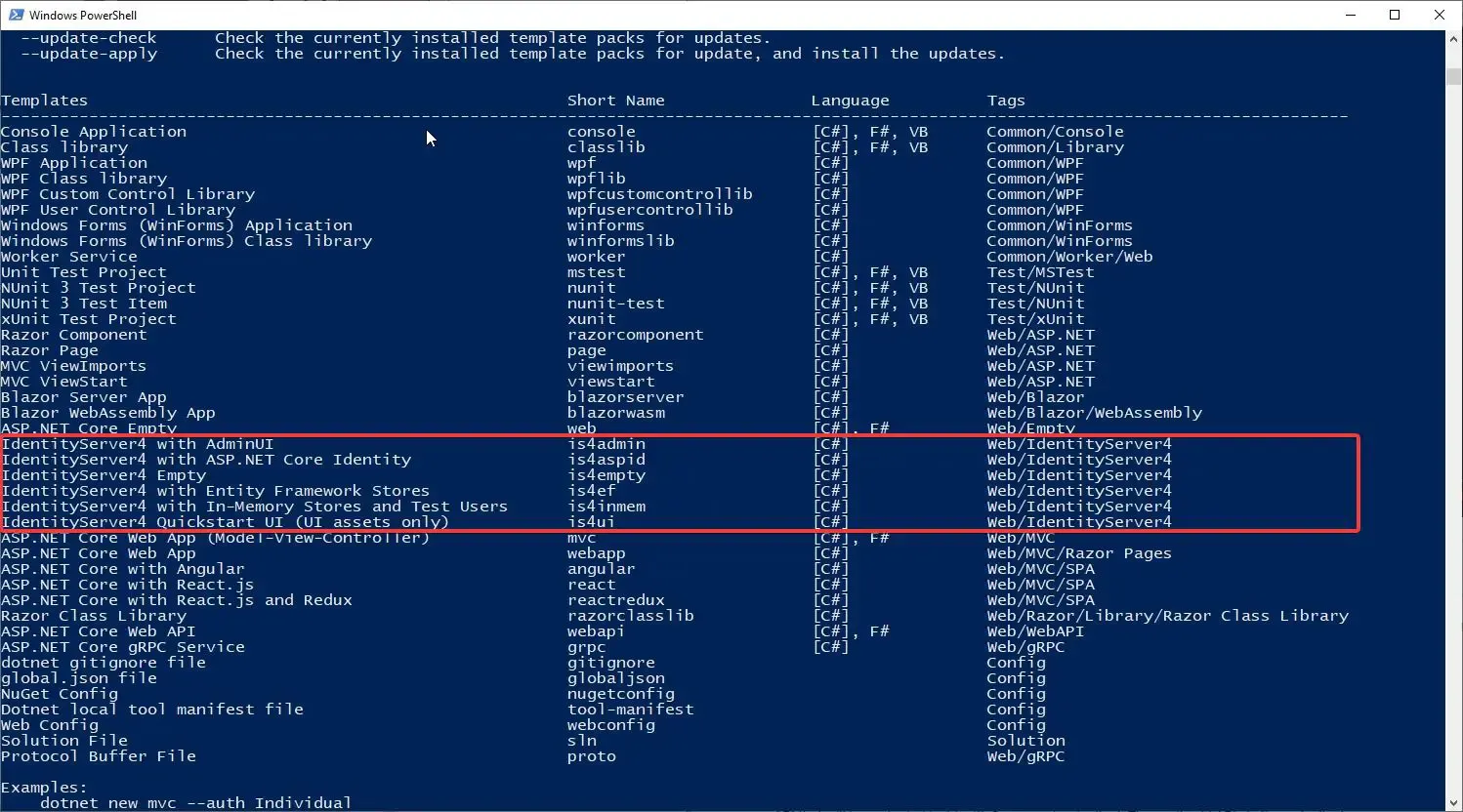 identityserver4-in-aspnet-core