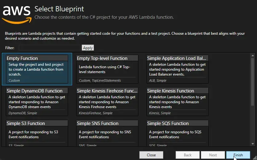 aws-lambda-with-net-6 aws-lambda-with-net-6