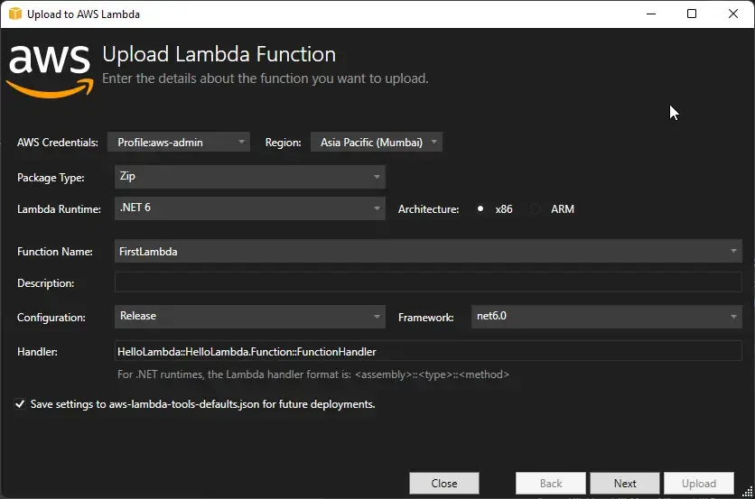 aws-lambda-with-net-6