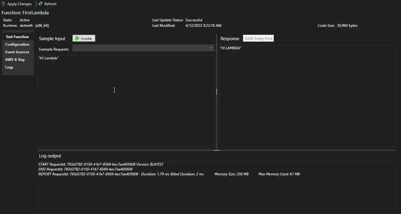 aws-lambda-with-net-6 aws-lambda-with-net-6