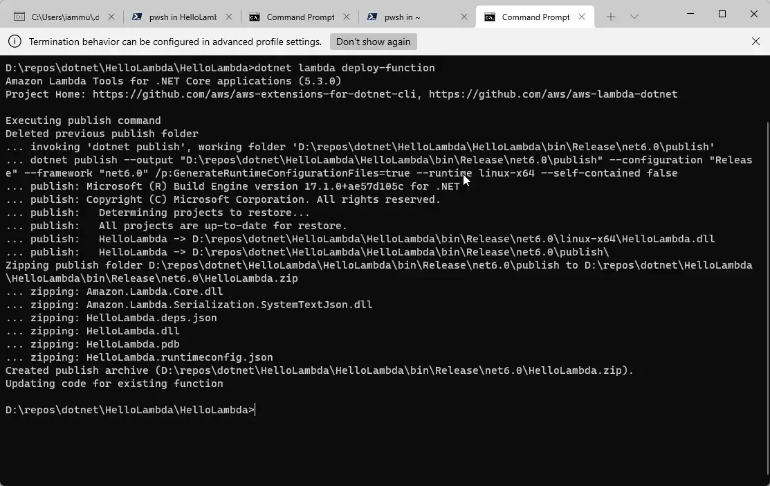 aws-lambda-with-net-6