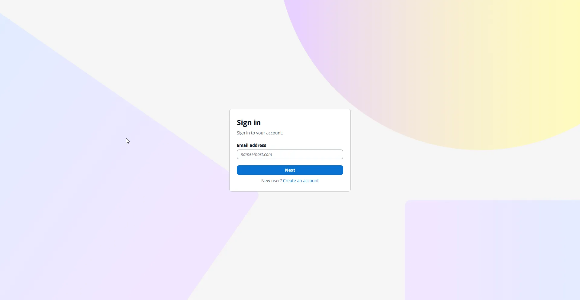 Hosted UI login page preview Hosted UI login page preview