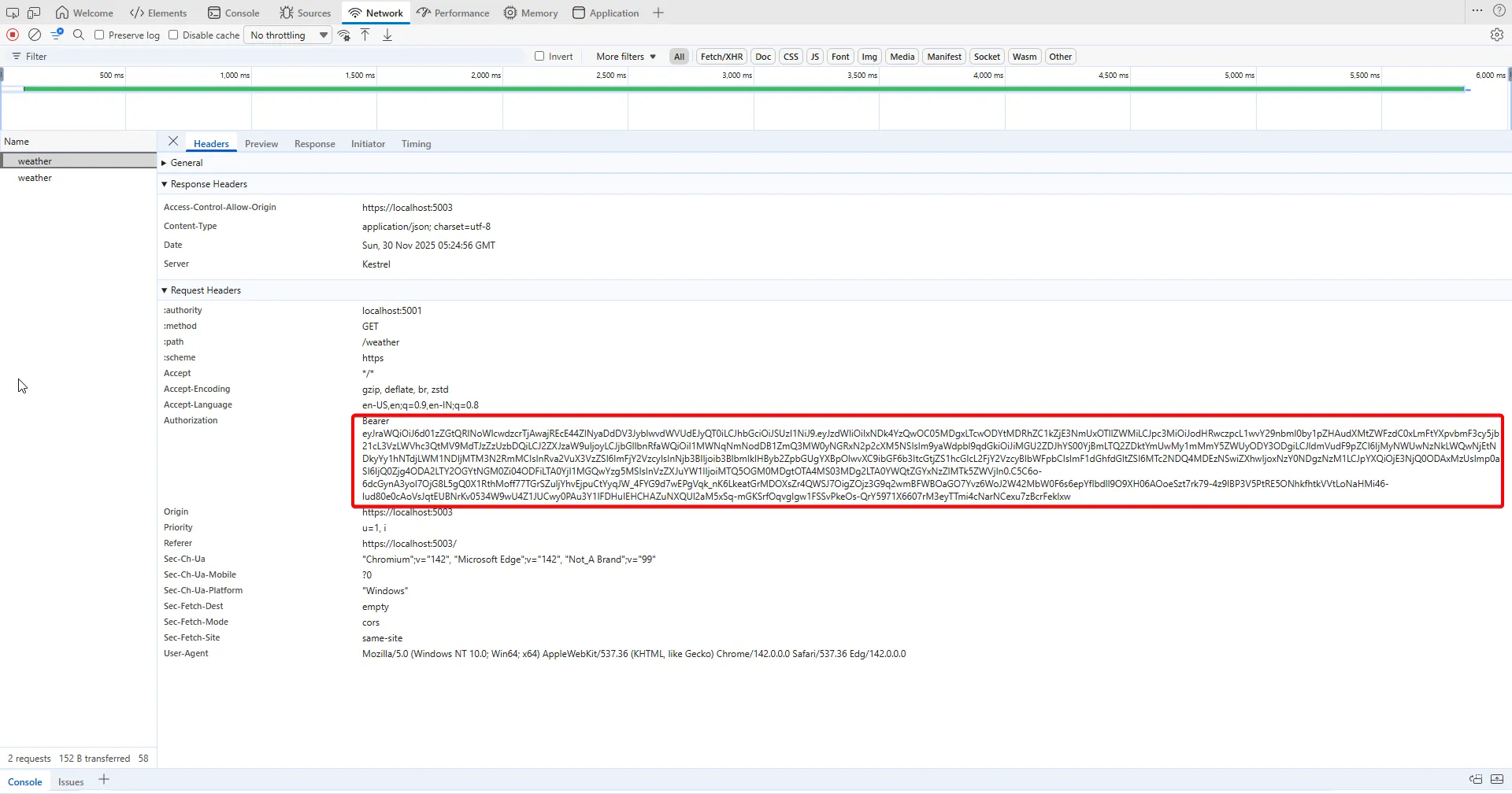 Attach custom API scope to app client