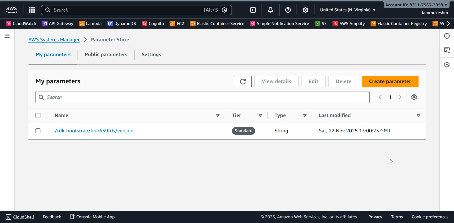 AWS Parameter Store Dashboard AWS Parameter Store Dashboard