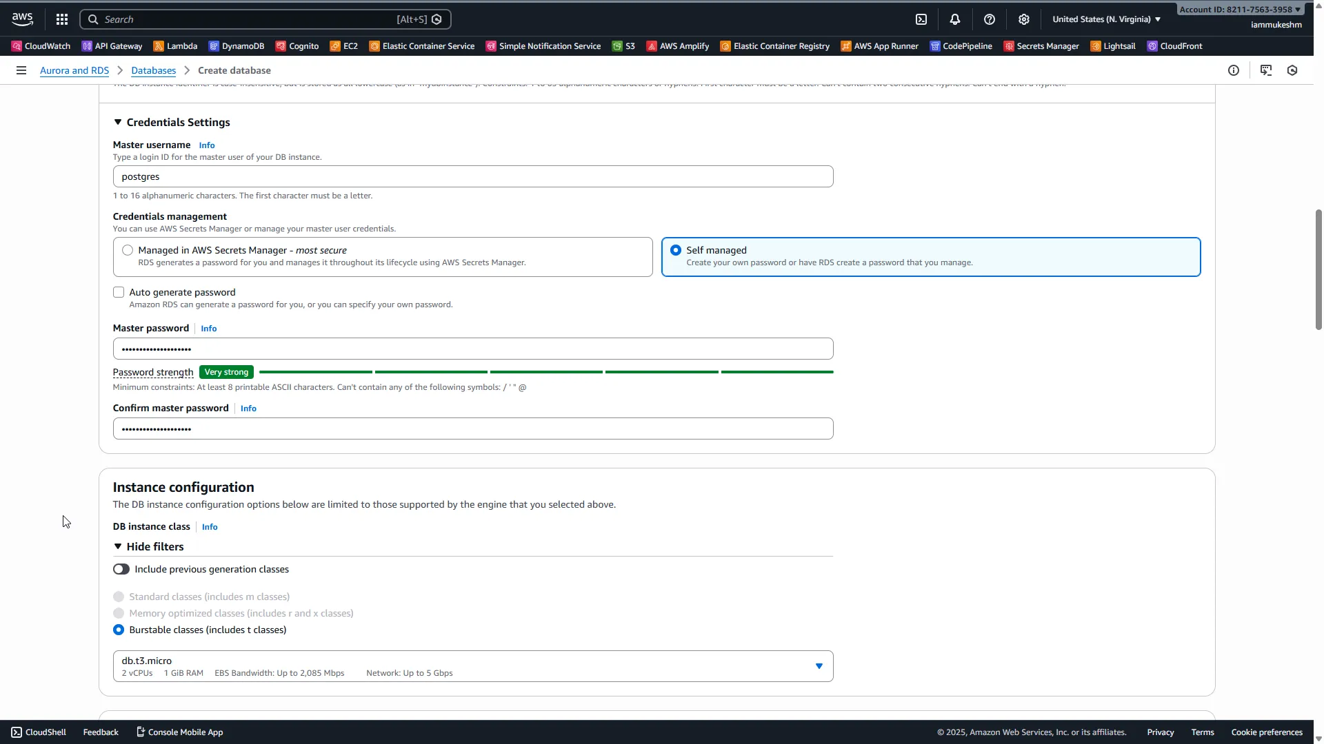 RDS Settings Configuration