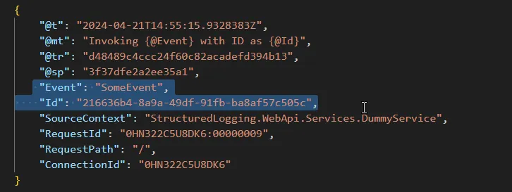 serilog structured logging