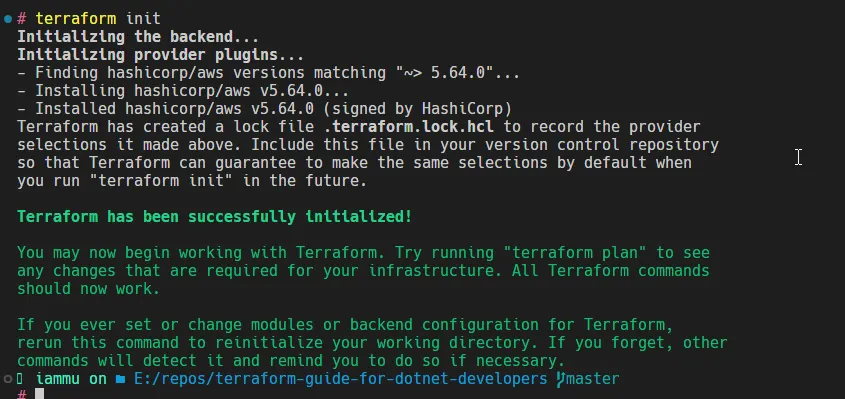 terraform init Terraform Init