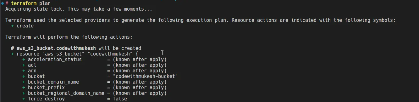 Terraform Plan