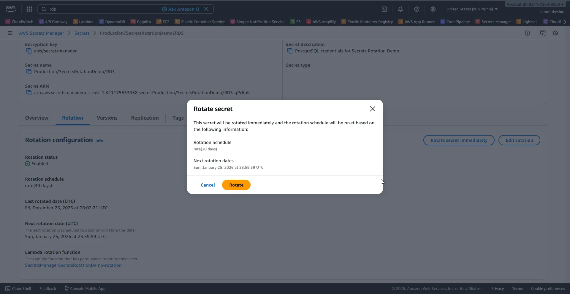 Trigger Manual Rotation